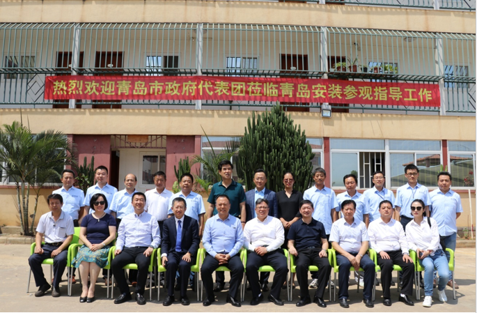 青島市政府代表團到訪安哥拉，并到我司駐地參觀指導工作